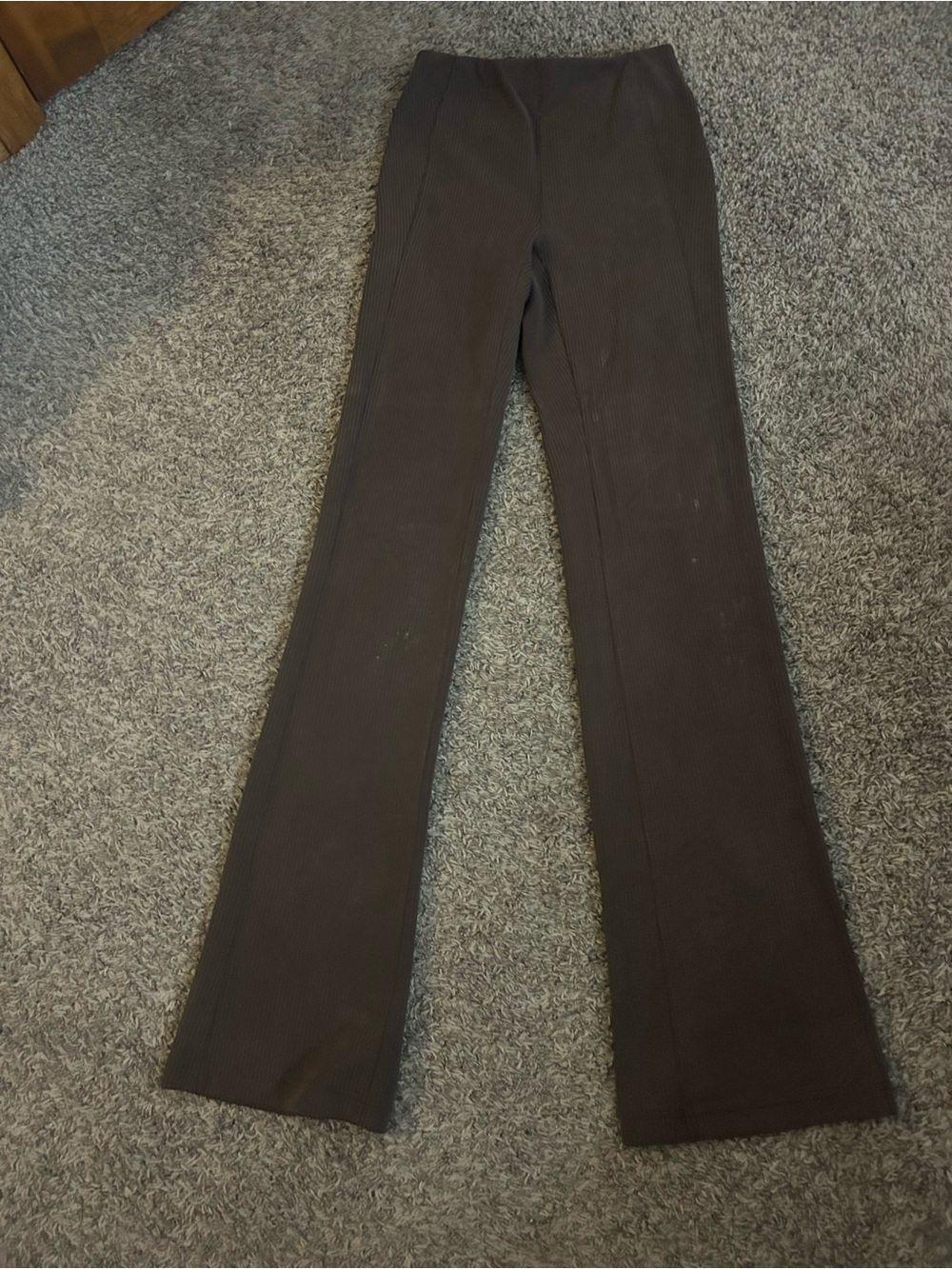 lululemon athletica Dark Brown Ribbed Trousers
